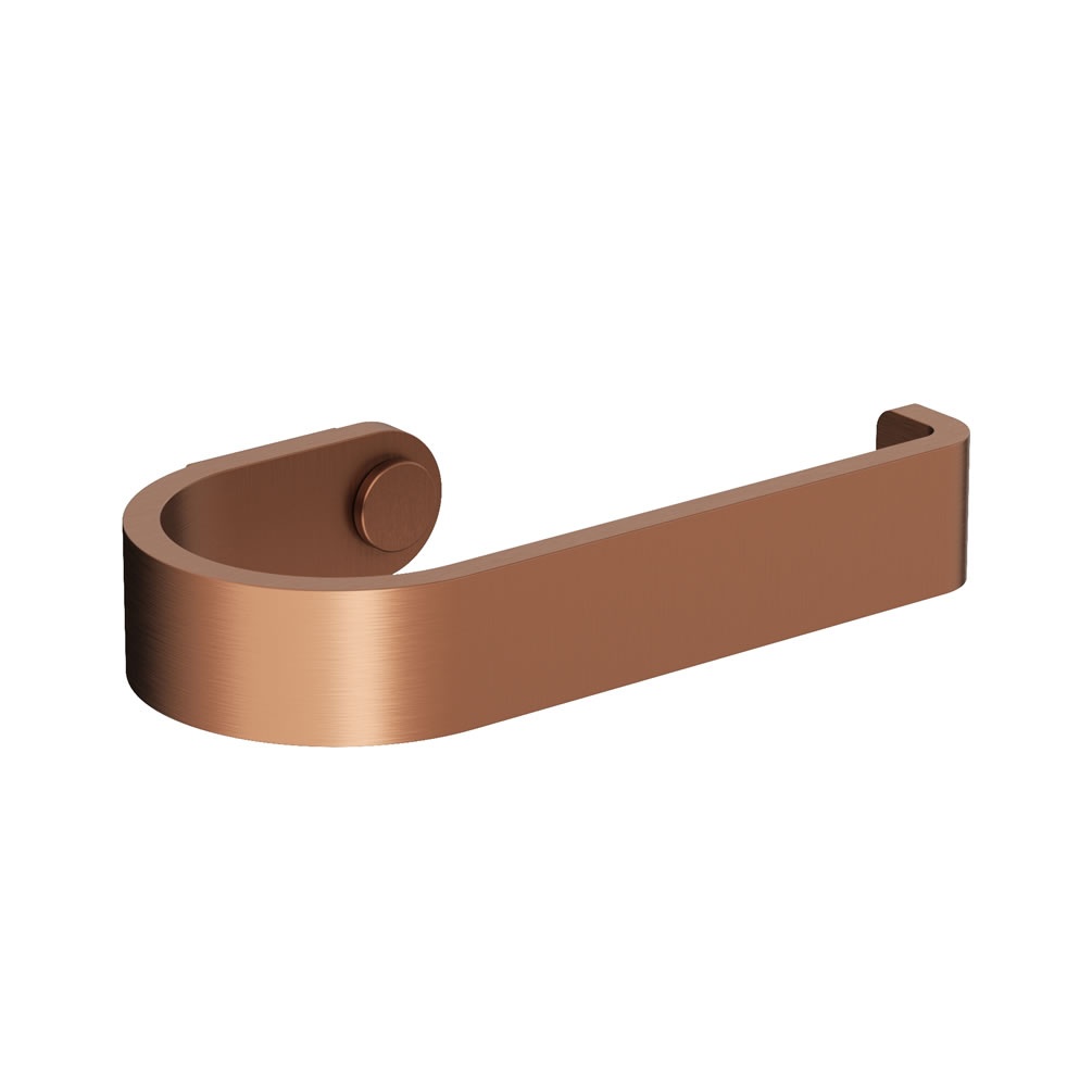 Cutout image of Crosswater Velo Brushed Bronze Toilet Roll Holder